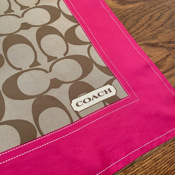 Coach 100% Silk Square Scarf - Picture 3 of 6